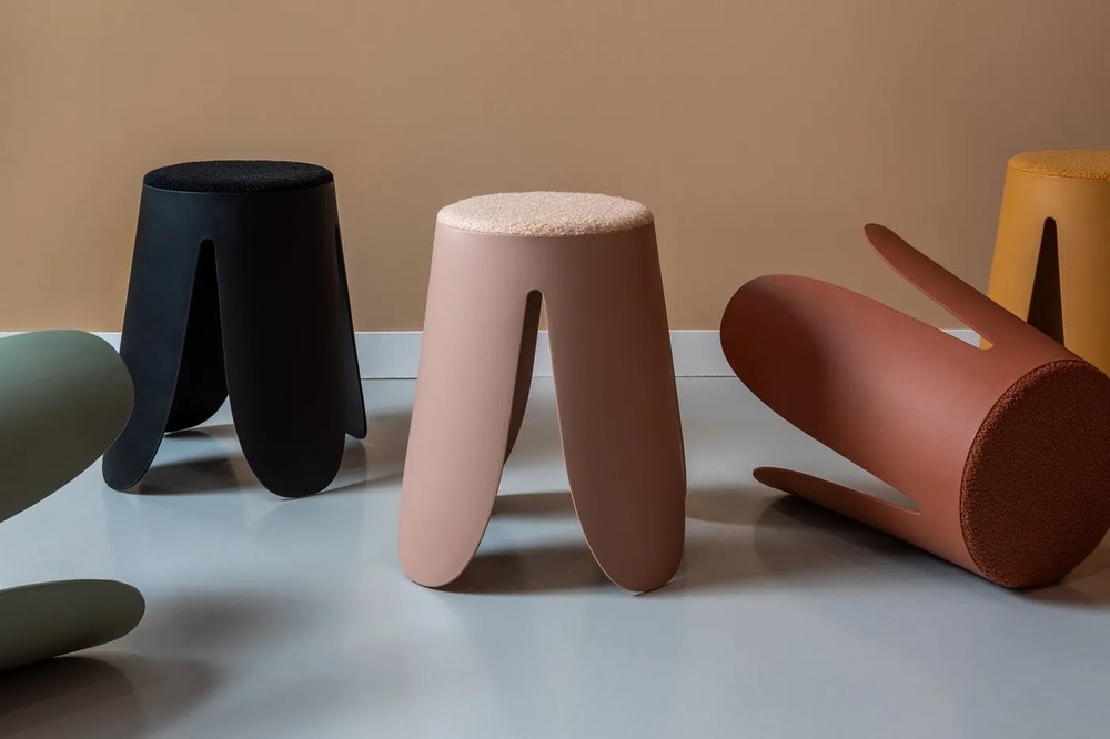 Черна пластмасова табуретка Savor - Leitmotiv