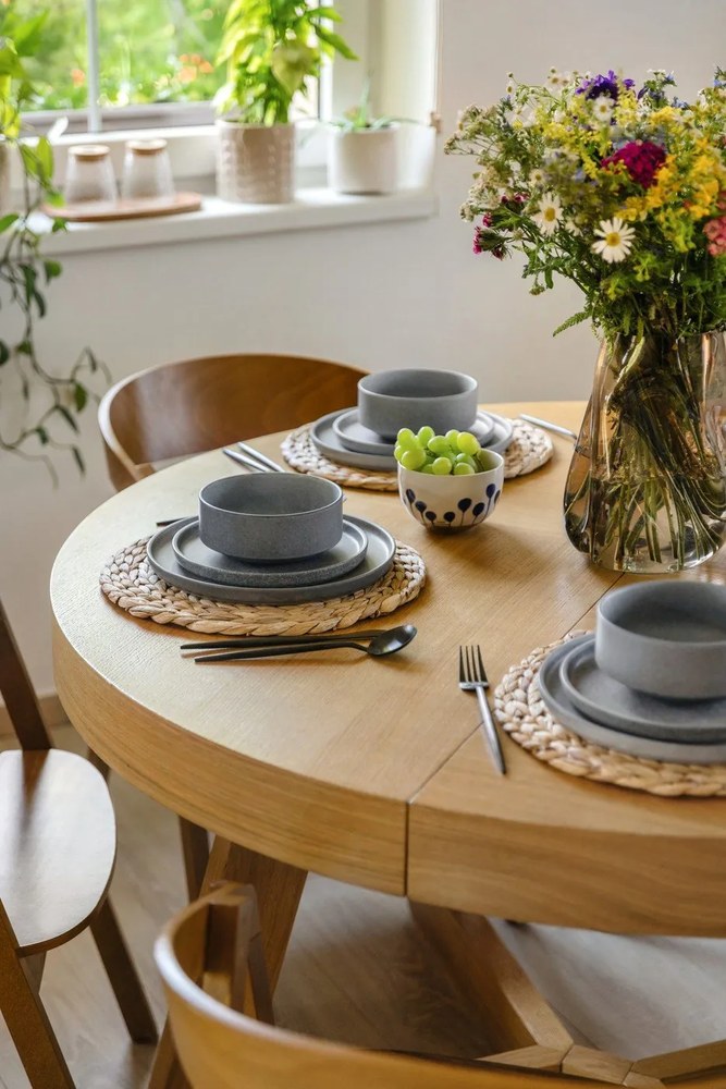 Бели/сини глинени купички в комплект 3 бр. 500 ml Linora – Bloomingville