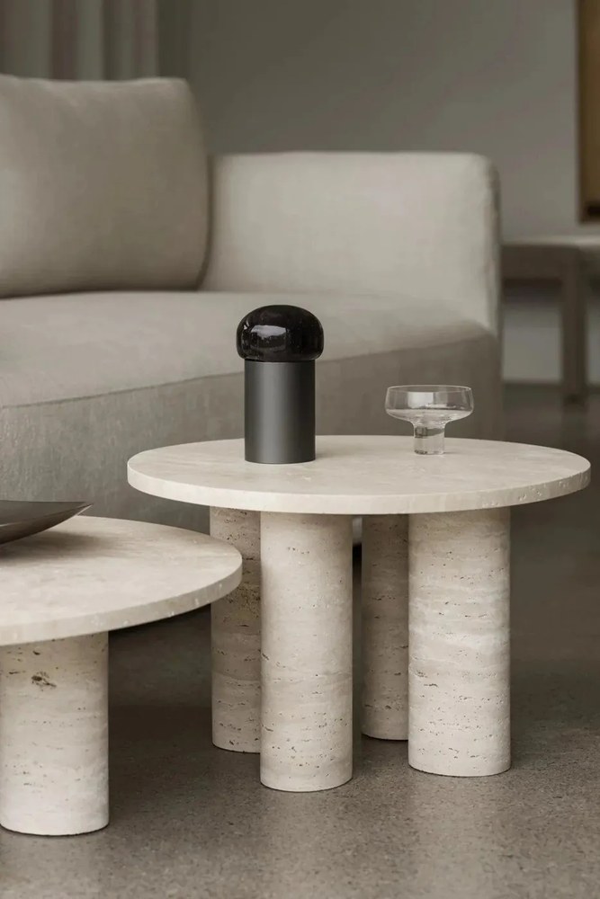 Каменна кръгла странична масичка ø 52 cm Volos – Blomus
