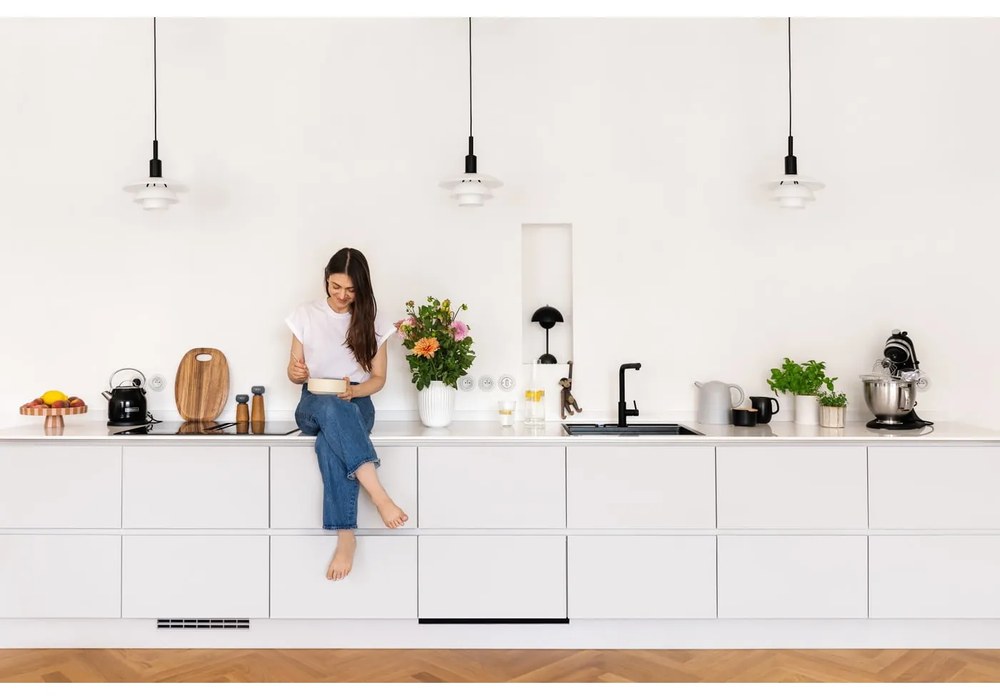 Ваза от бял камък Hammershoi, ⌀ 20 cm Hammershøi - Kähler Design