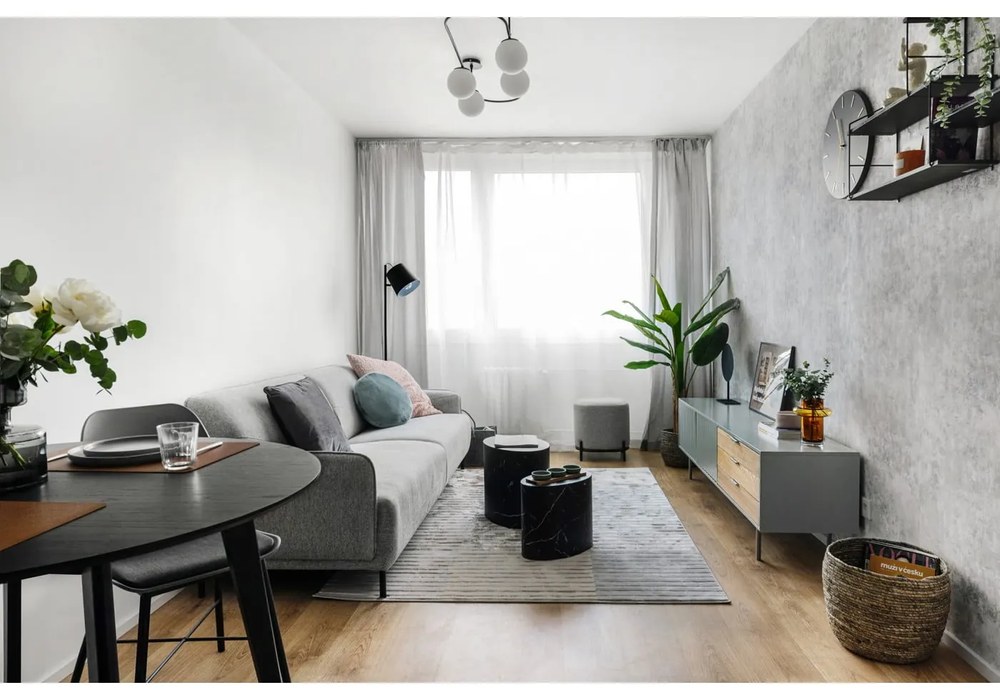 Черно таванно осветително тяло, дължина 124 cm Elips - Squid Lighting