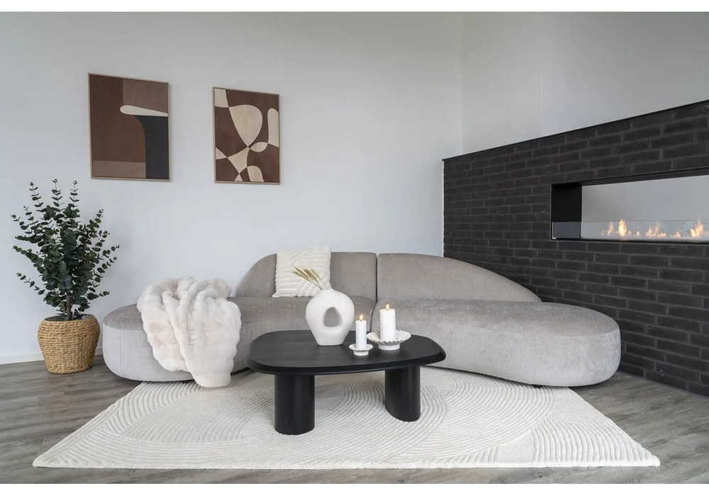 Кремав ръчно изработен вълнен килим 200x300 cm Pune – House Nordic