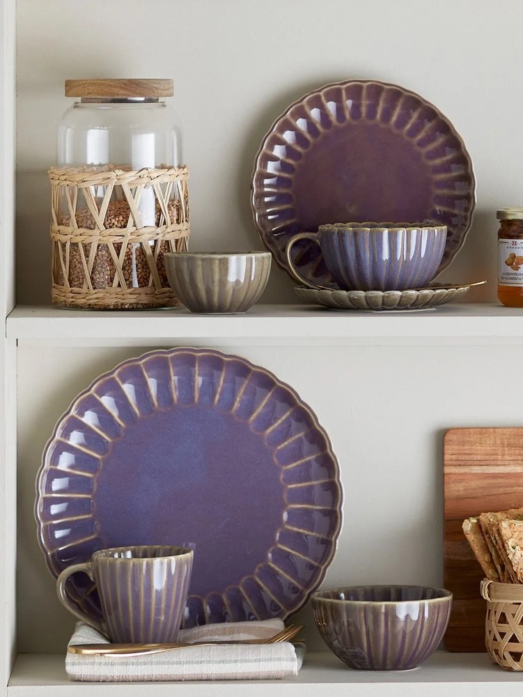 Лилава глинена чаша за капучино 220 ml Latina – Bloomingville