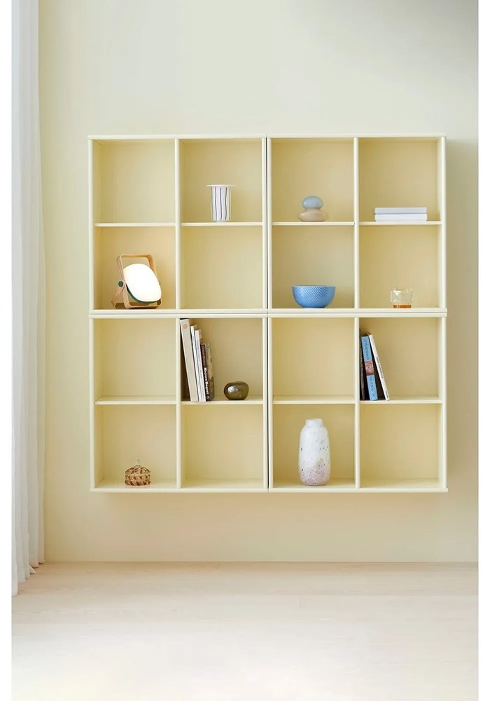 Светложълта висяща библиотека 70x70 cm Mistral – Hammel Furniture
