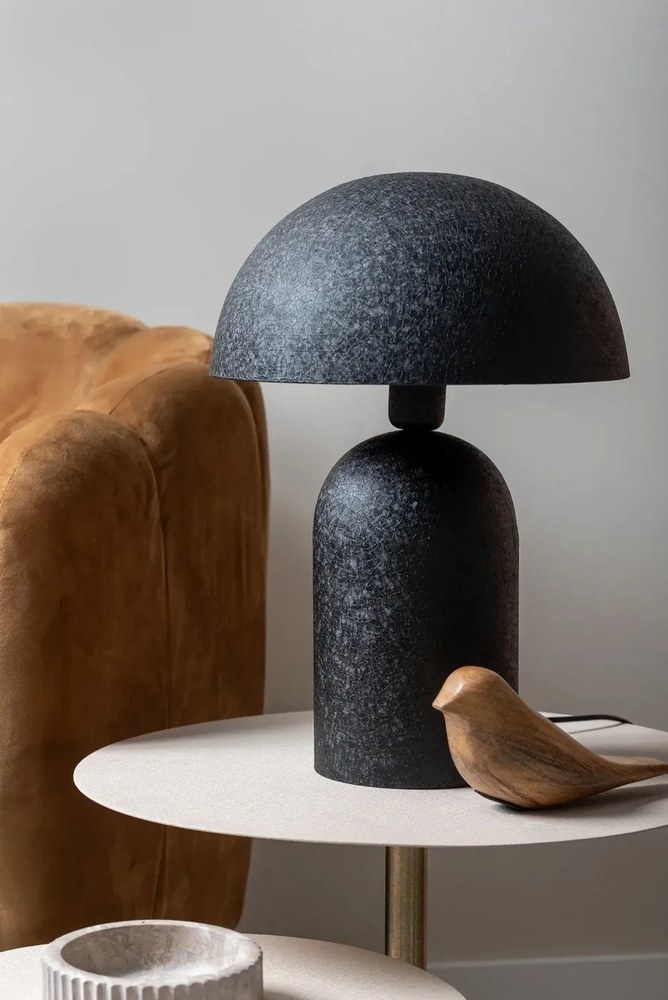 Черна настолна лампа (височина 43 cm) Boaz - Leitmotiv