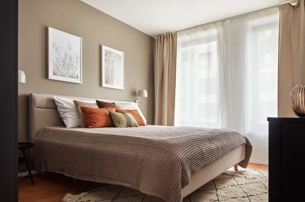 Черна масичка за кафе, ø 45 cm Mesa - WOOOD