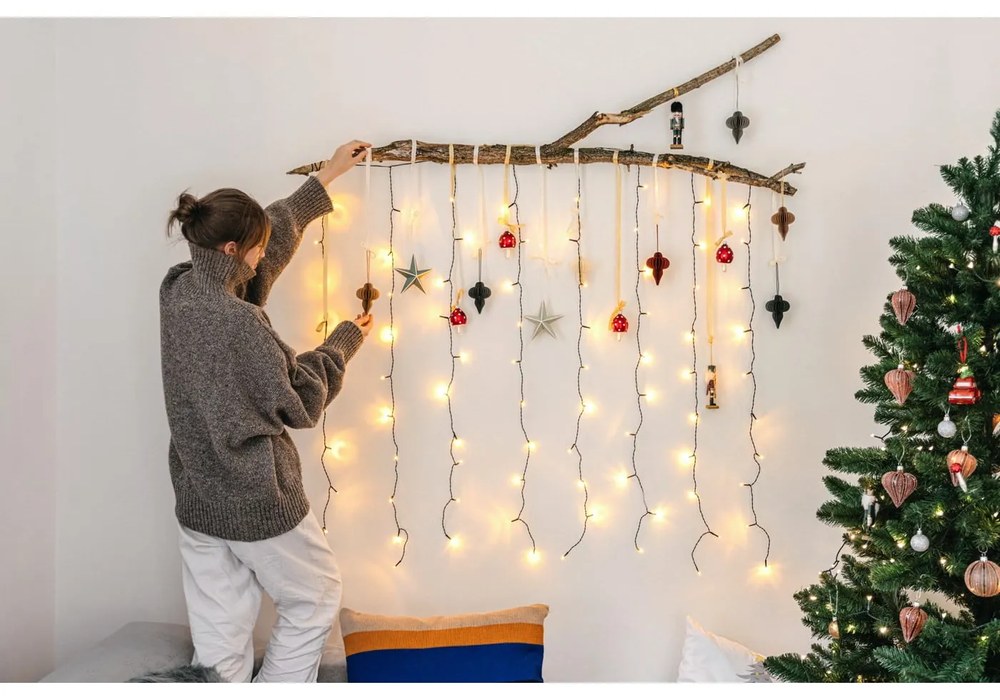 Външна LED светлинна верига Завеса, дължина 1,3 м - Star Trading