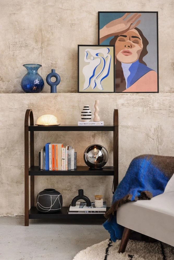 Черна теракотена ваза, височина 16,5 cm Niza - Bloomingville