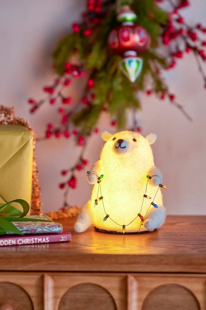 Бяла светлинна декорация Wally – Bloomingville