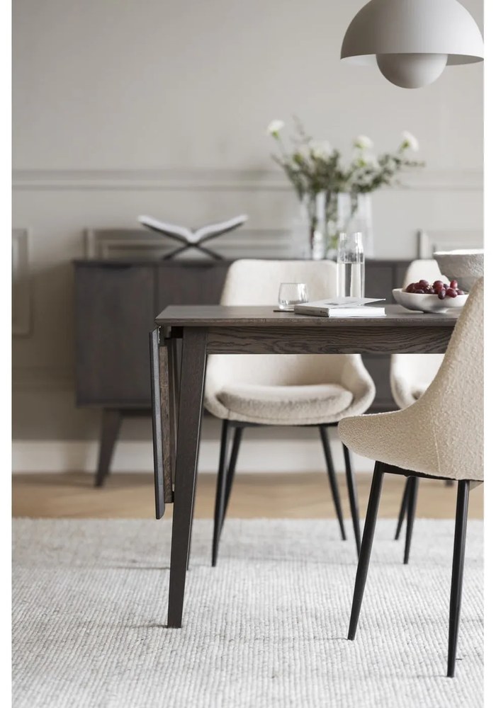 Сгъваема дъбова маса за хранене 120x80 cm Filippa - Rowico