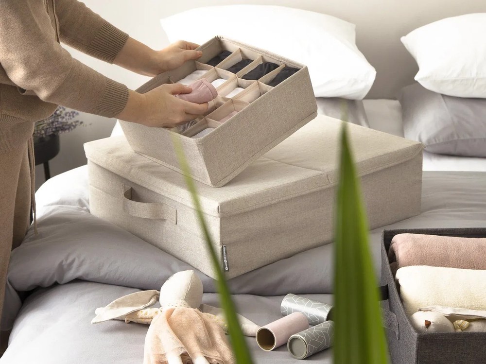 Бежов органайзер за чекмеджета с 16 отделения Bigso Box of Sweden Drawer