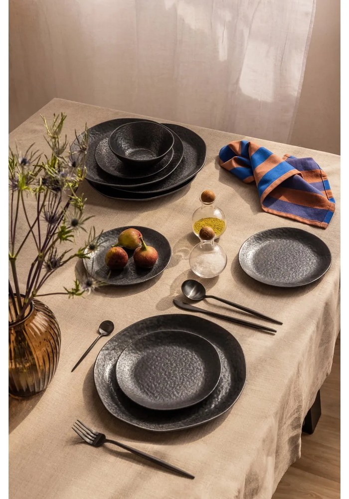 Черен прибори за хранене 16 бр. от неръждаема стомана Modern retro – Premier Housewares