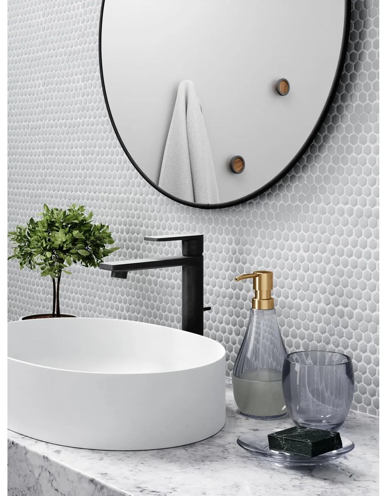 Син пластмасов диспенсер за сапун Droplet - Umbra