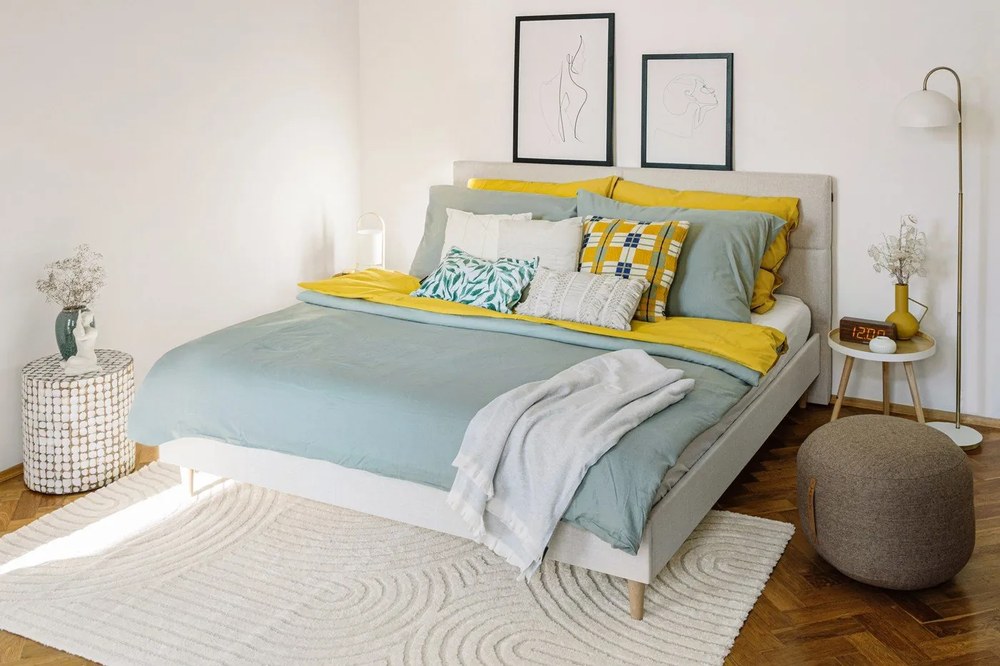 Светлокафяв пуф Zerio, ø 50 cm Mochi - Hübsch