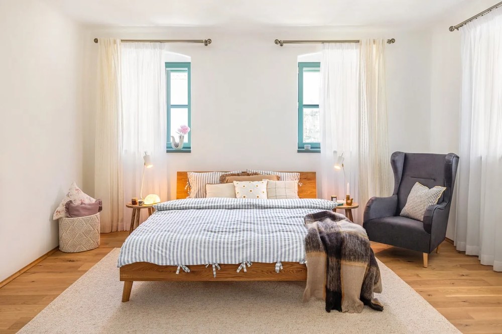 Дъбово двойно легло 180x200 cm Greg 1 - The Beds