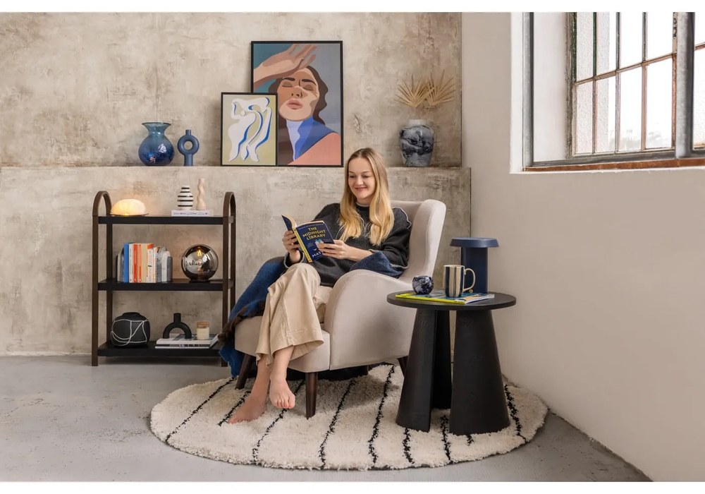 Синя метална настолна лампа Keen - Hübsch