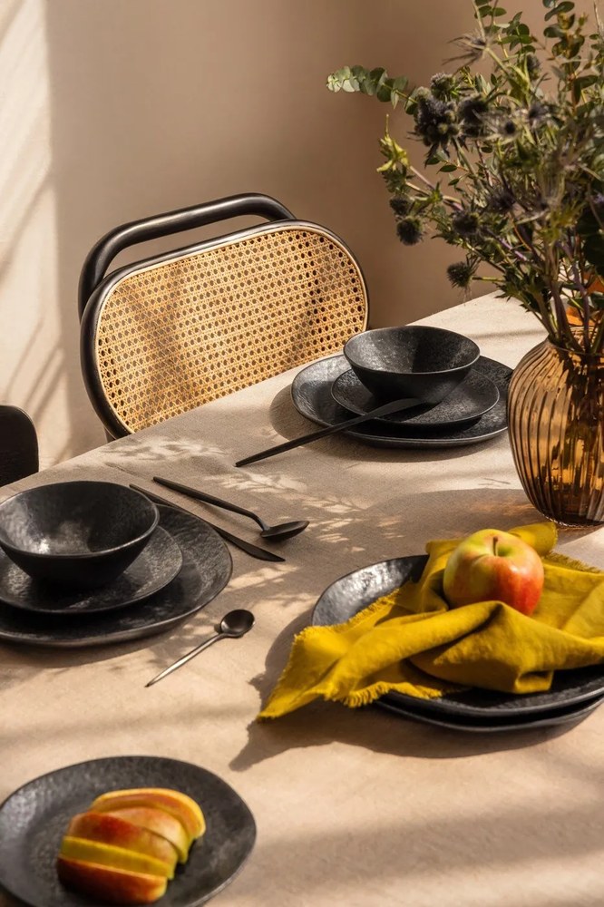 Глинен комплект за хранене 18 бр. Dark Moon – Bonami Selection