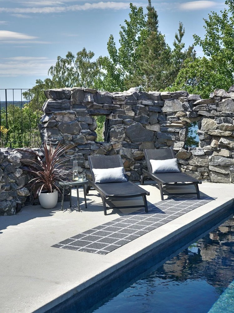 Възглавница за открито 38x58 cm Sunny Pale Turquoise – Pappelina