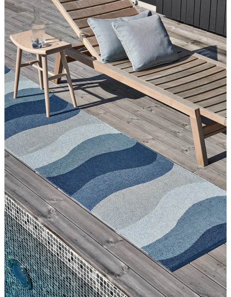 Възглавница за открито 38x58 cm Sunny Pale Turquoise – Pappelina