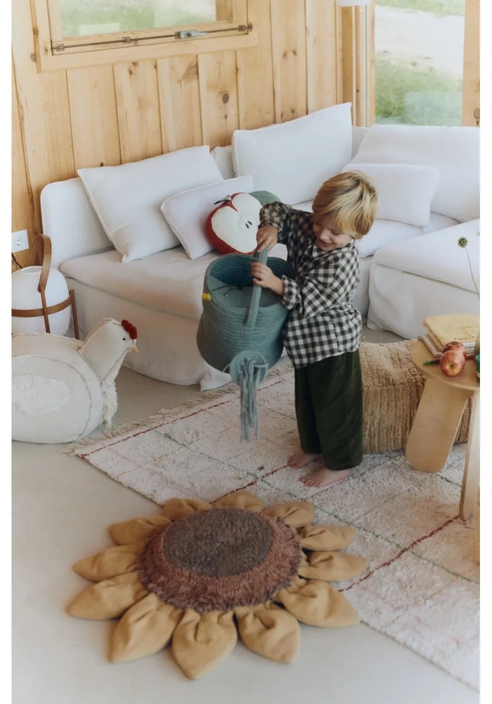 Памучна детска възглавница 90x90 cm Sunflower – Lorena Canals