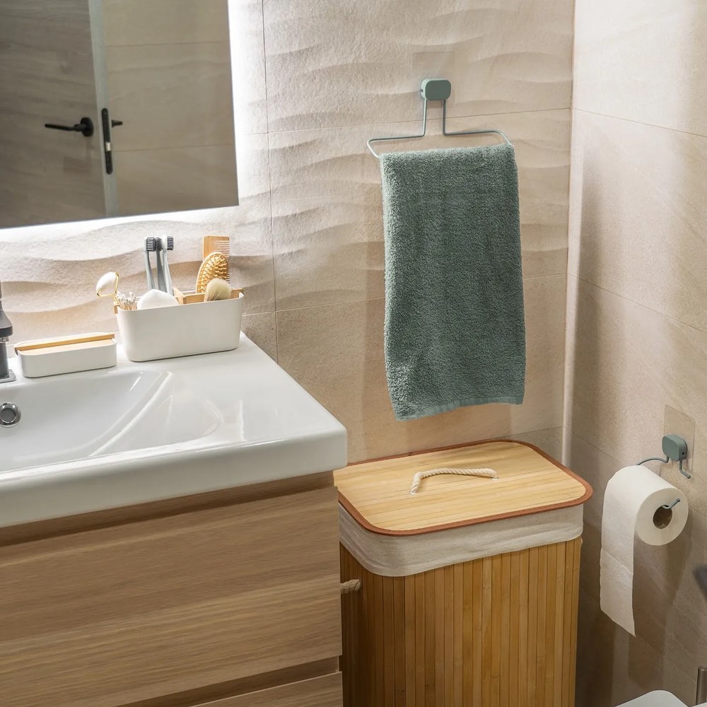 Бамбуков кош за пране в естествен цвят 78 л Bamboo – Compactor