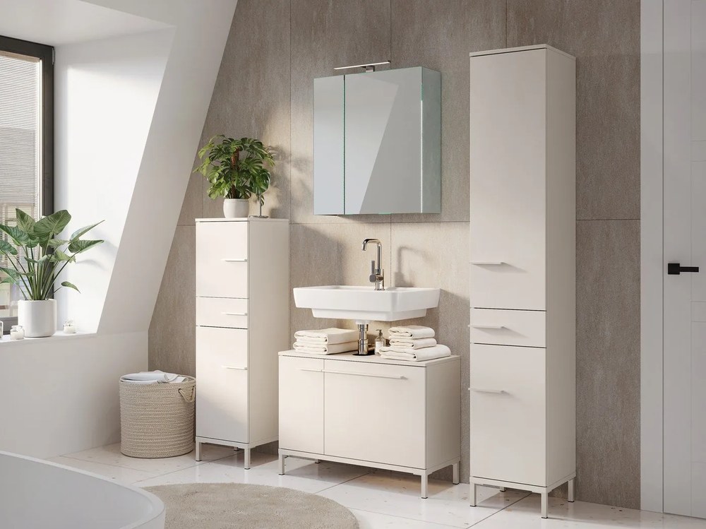 Сив шкаф за баня 60x71 cm – Germania