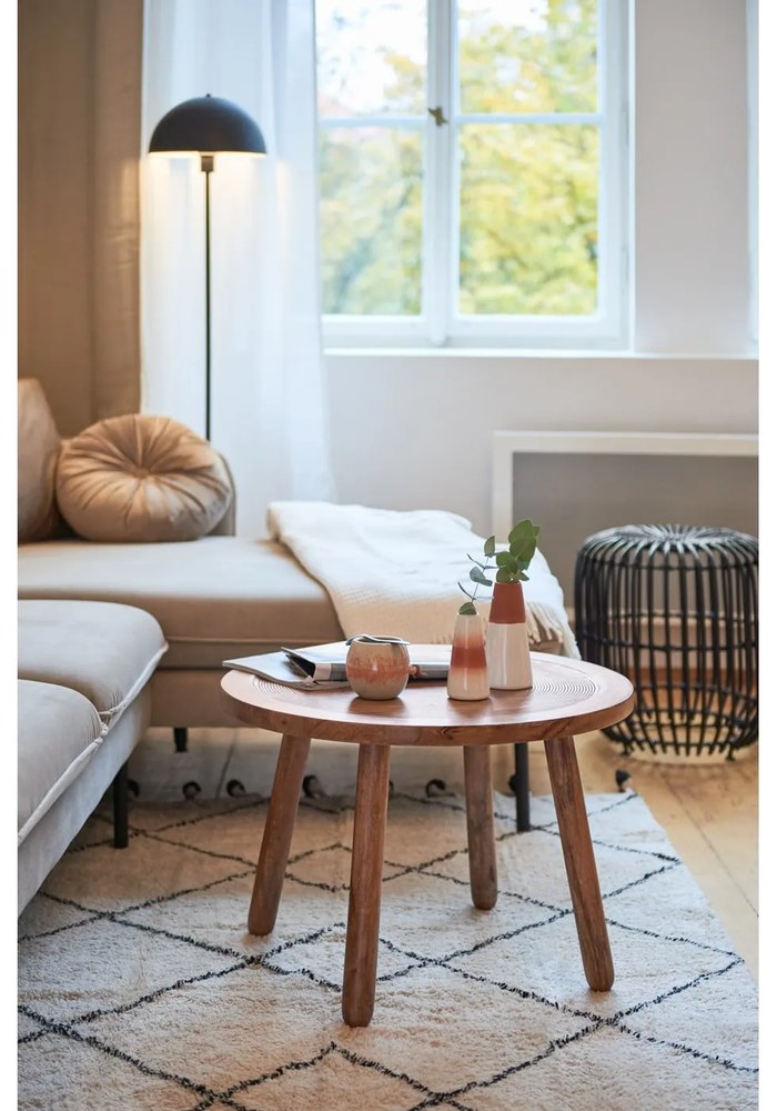 Масичка за кафе от мангово дърво , ⌀ 60 cm Dendron - Zuiver