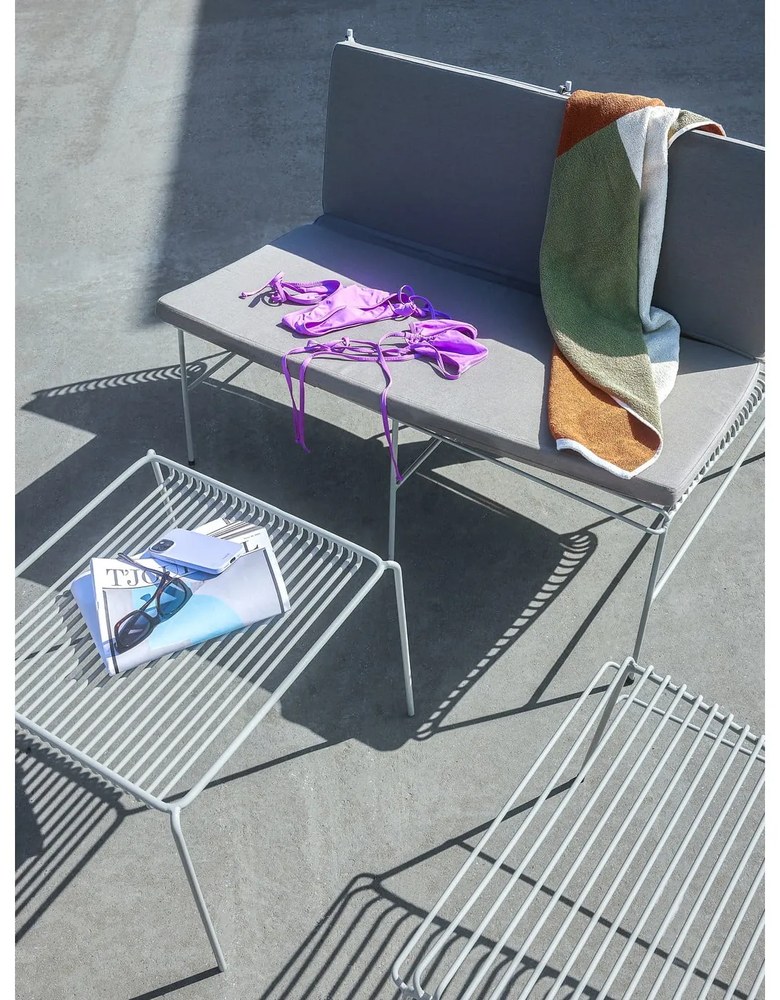 Бяло метално градинско кресло String – Hübsch