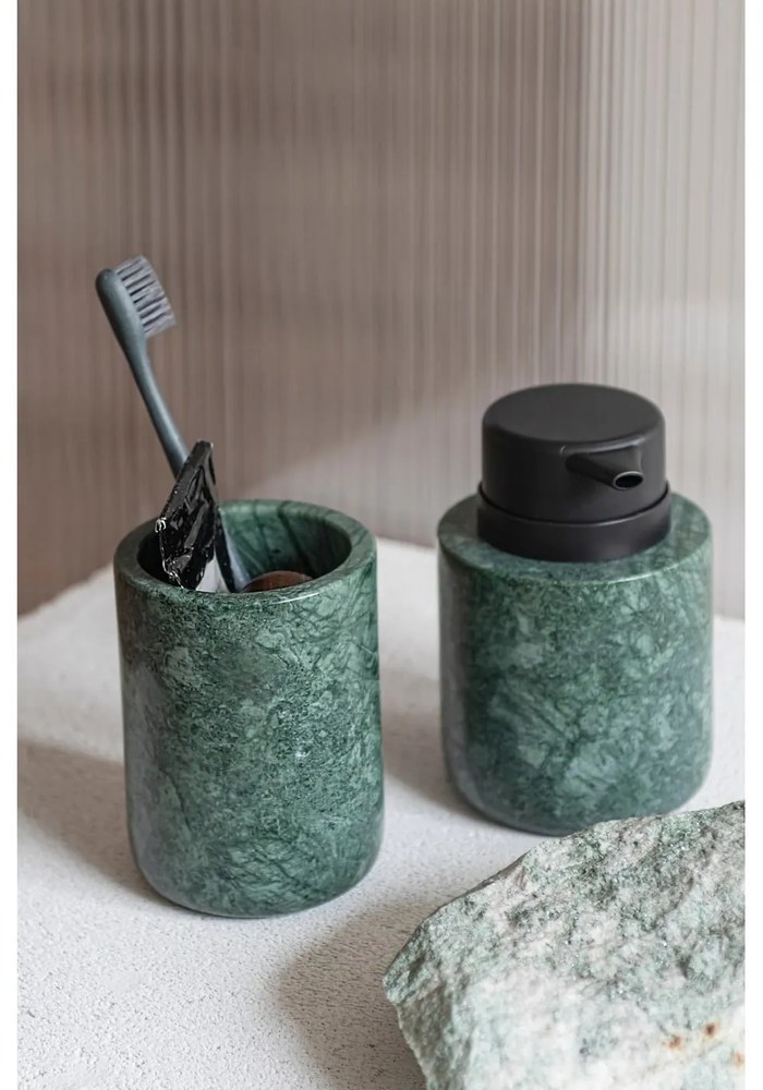 Тъмнозелен мраморен диспенсер за сапун 200 ml Marble – Mette Ditmer Denmark
