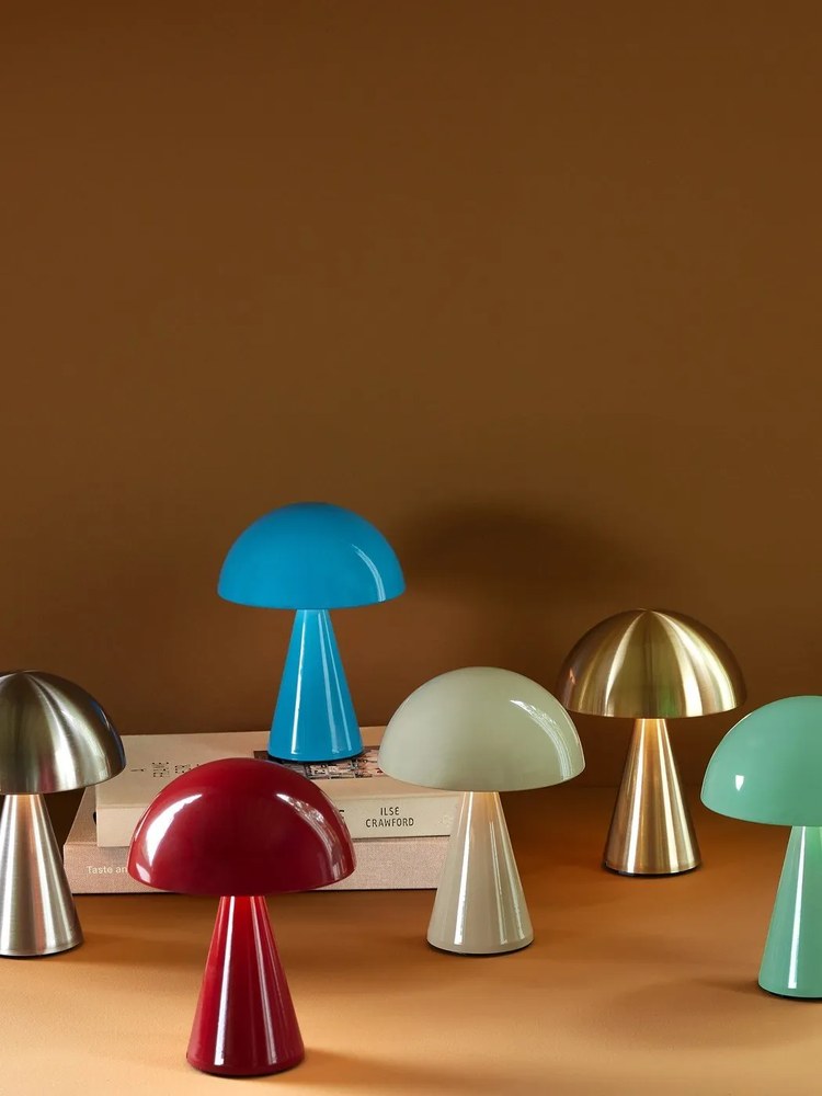 LED затъмняваща се настолна лампа в цвят мента (височина 20 cm) Mush – Hübsch