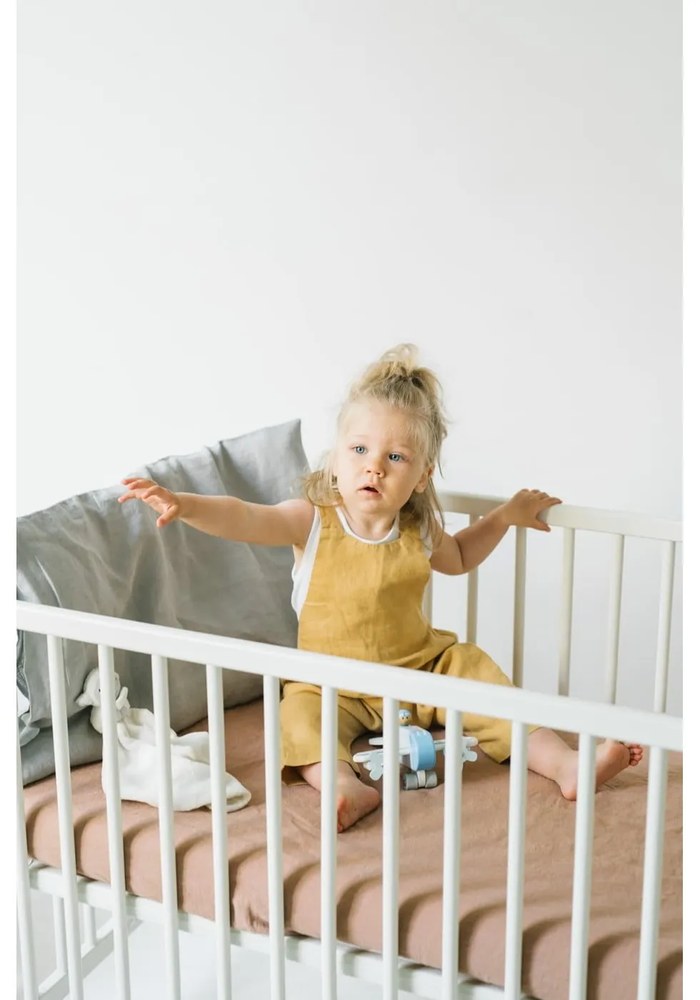 Светлосива ленена калъфка за възглавница , 70 x 90 cm - Linen Tales