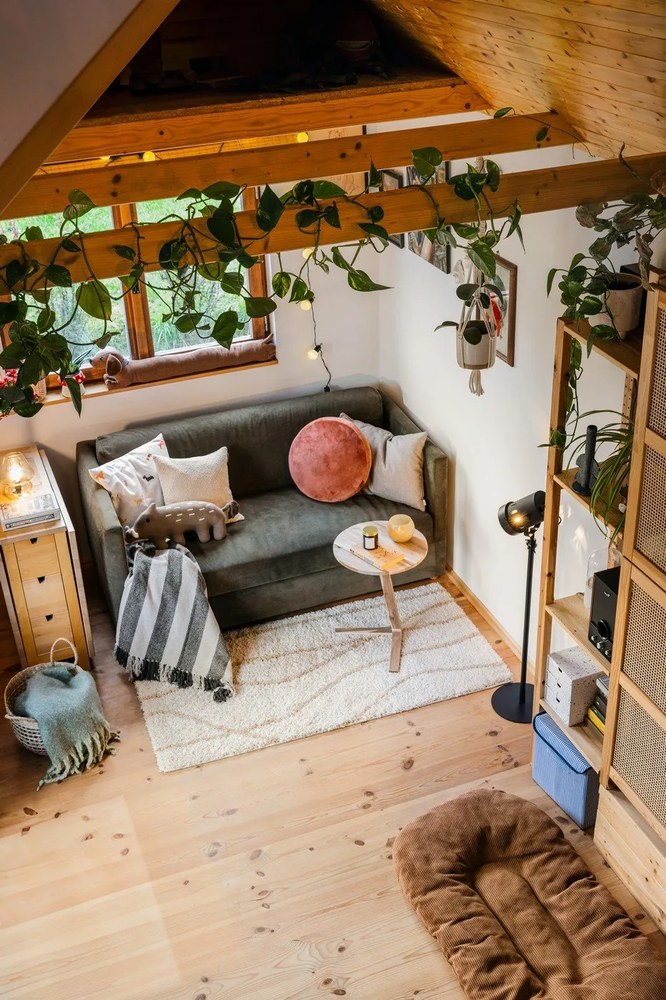 Тъмнозелен велурен разтегателен диван Olan - Innovation