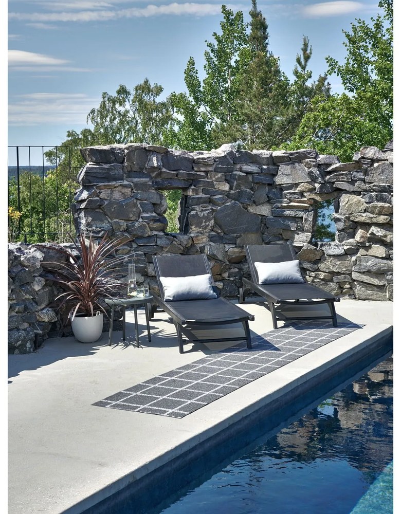 Възглавница за открито 38x58 cm Sunny Pale Turquoise – Pappelina