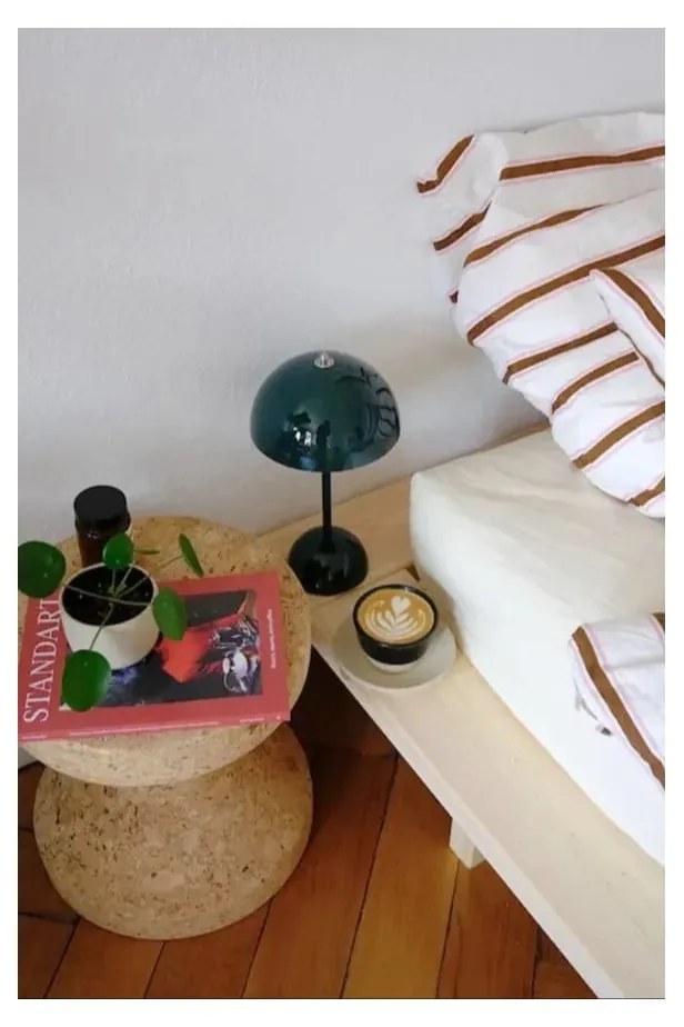 Двойно легло от борова дървесина с решетка 180x200 cm Japan - Karup Design