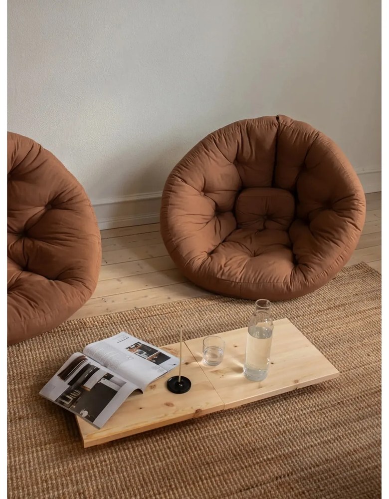 Комплект от 2 нощни шкафчета, изработени от борова дървесина в естествен цвят Natural Dock - Karup Design