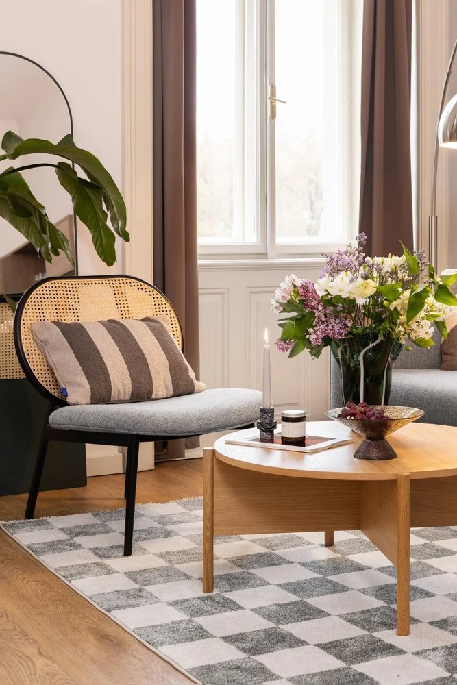 Зелено-кафява стъклена купа за плодове ø 25 cm Bonbon - Hübsch