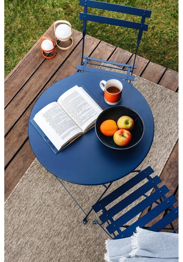 Синьо одеяло със съдържание на памук Лято , 140 x 180 cm Linen - Euromant