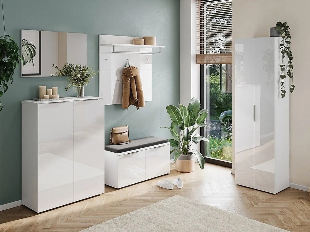 Бял гардероб 59x197 cm Genova – Germania