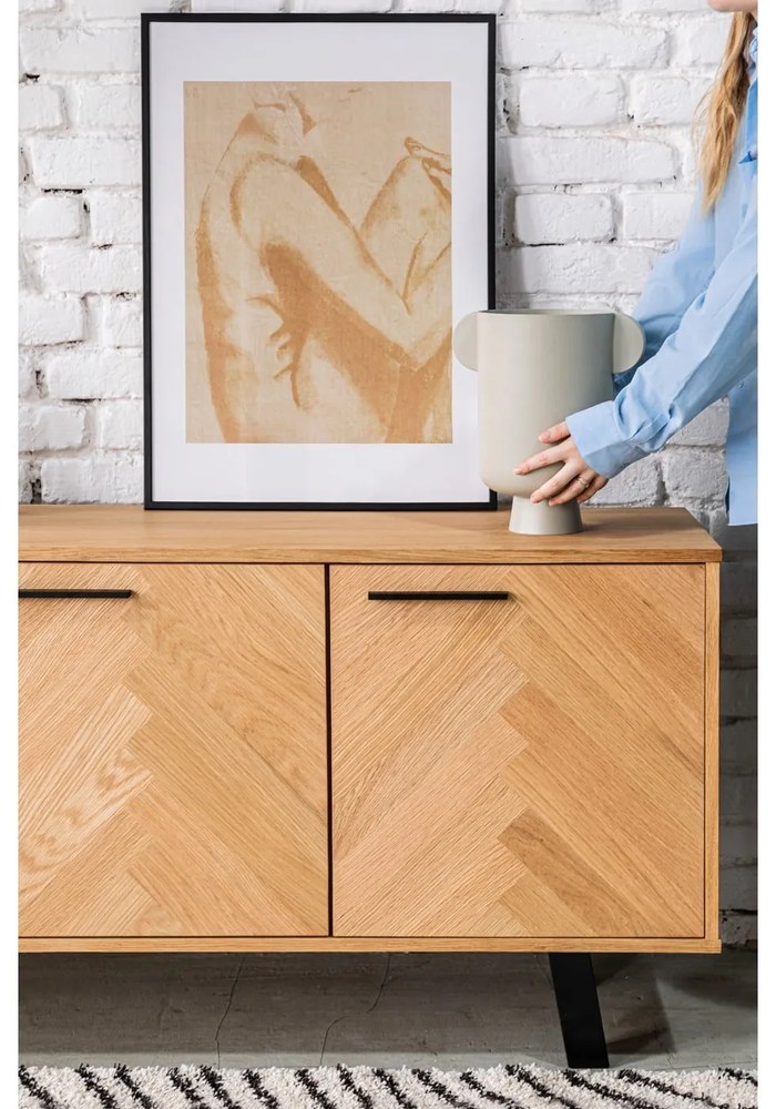 Сива метална ваза, височина 29 cm Irie - Bloomingville