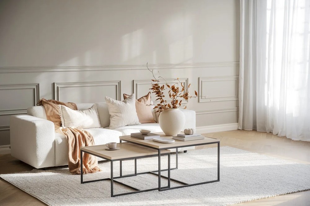 Светлосив вълнен килим 340x240 cm Auckland - Rowico