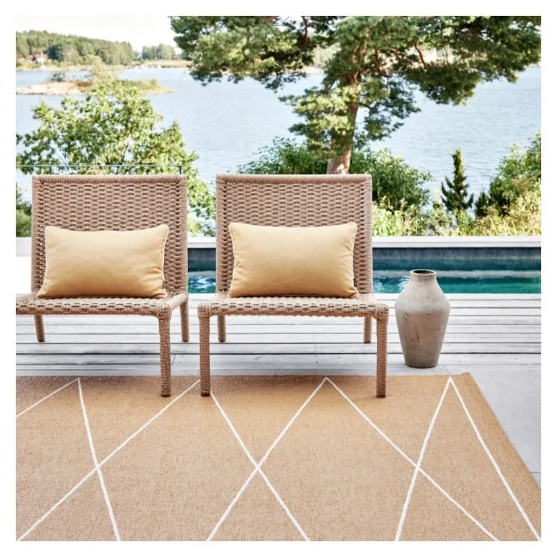 Килим за открито и закрито в цвят жълта охра 180x260 cm Max Ochre – Pappelina