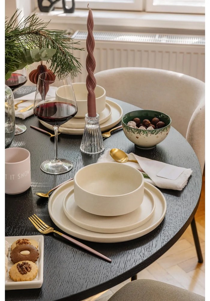 Кръгла сгъваема маса за хранене от дъб ø 115 cm Malaga - Bonami Selection
