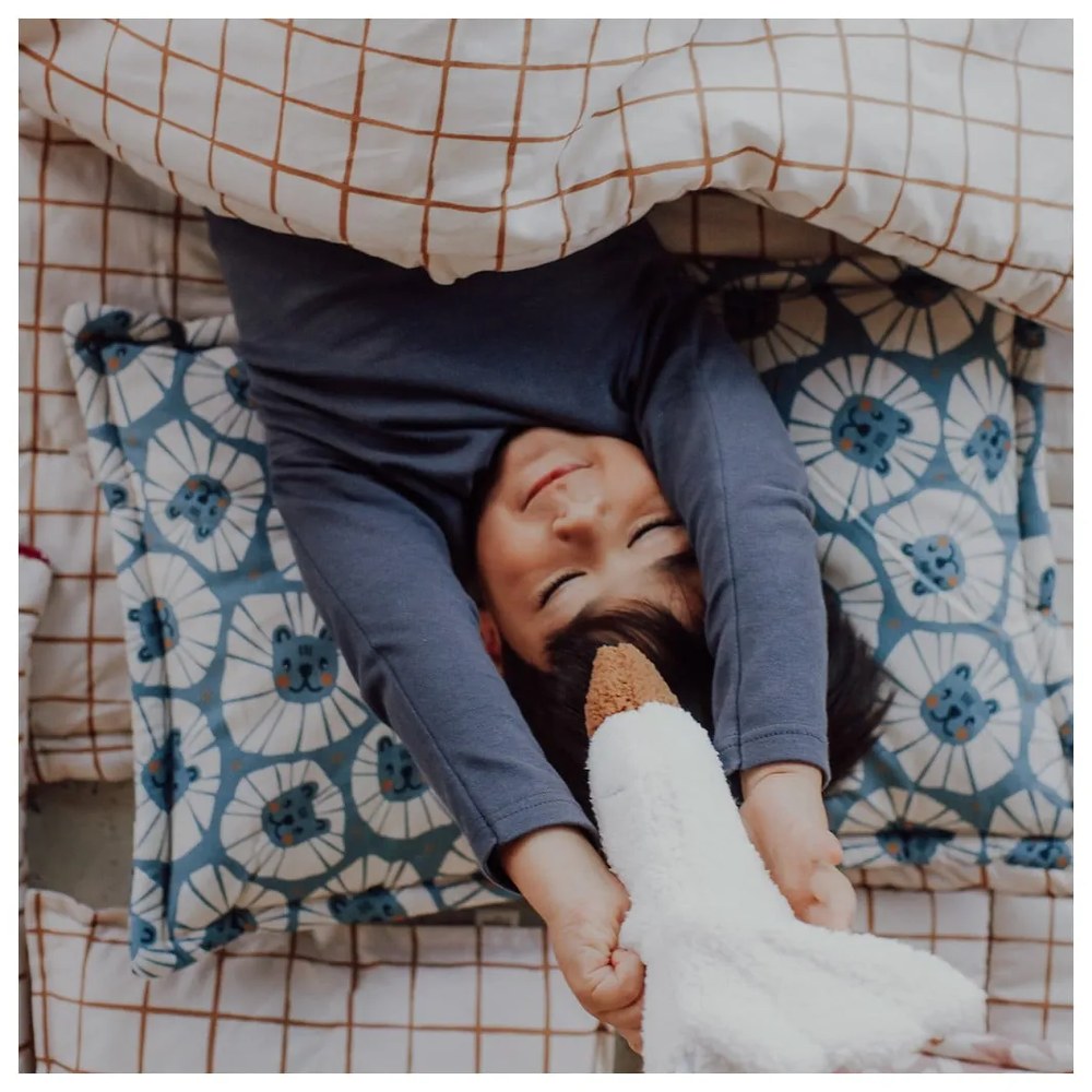 Бяла подложка за спане Goose - Malomi Kids