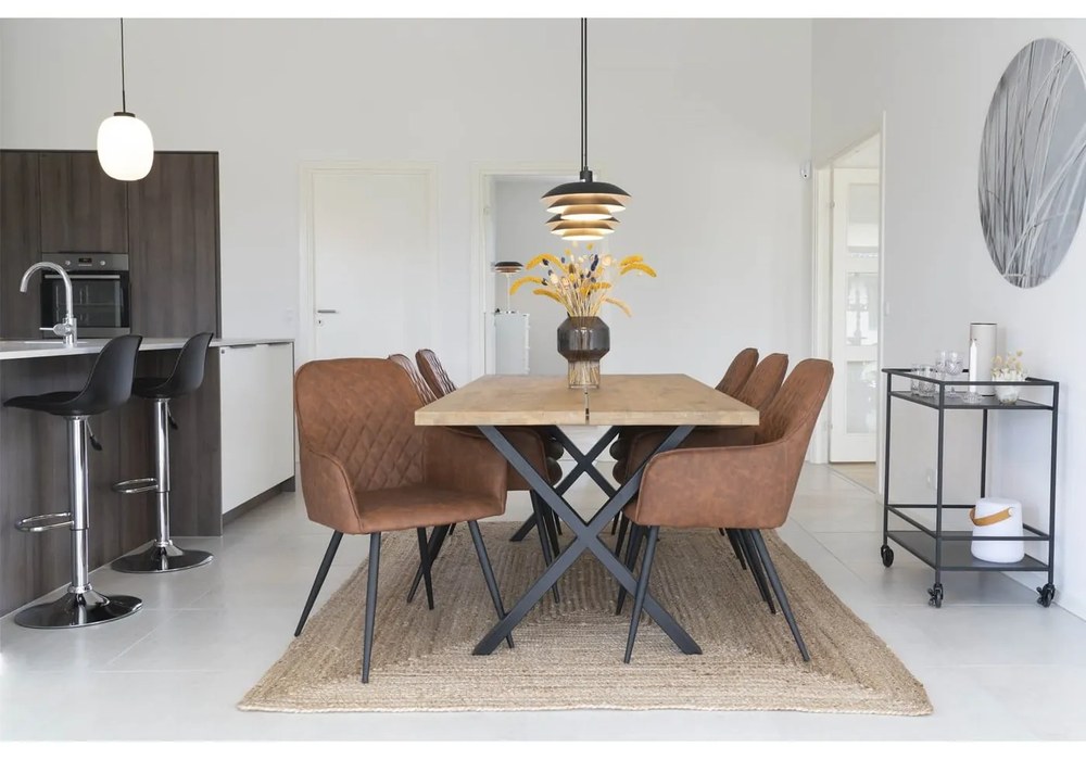 Черни въртящи се бар столове в комплект от 2 броя 82 cm Trondheim - House Nordic