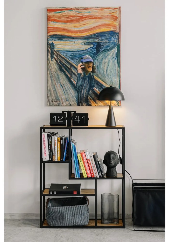 Черна настолна лампа Sublime, височина 35 cm - Leitmotiv