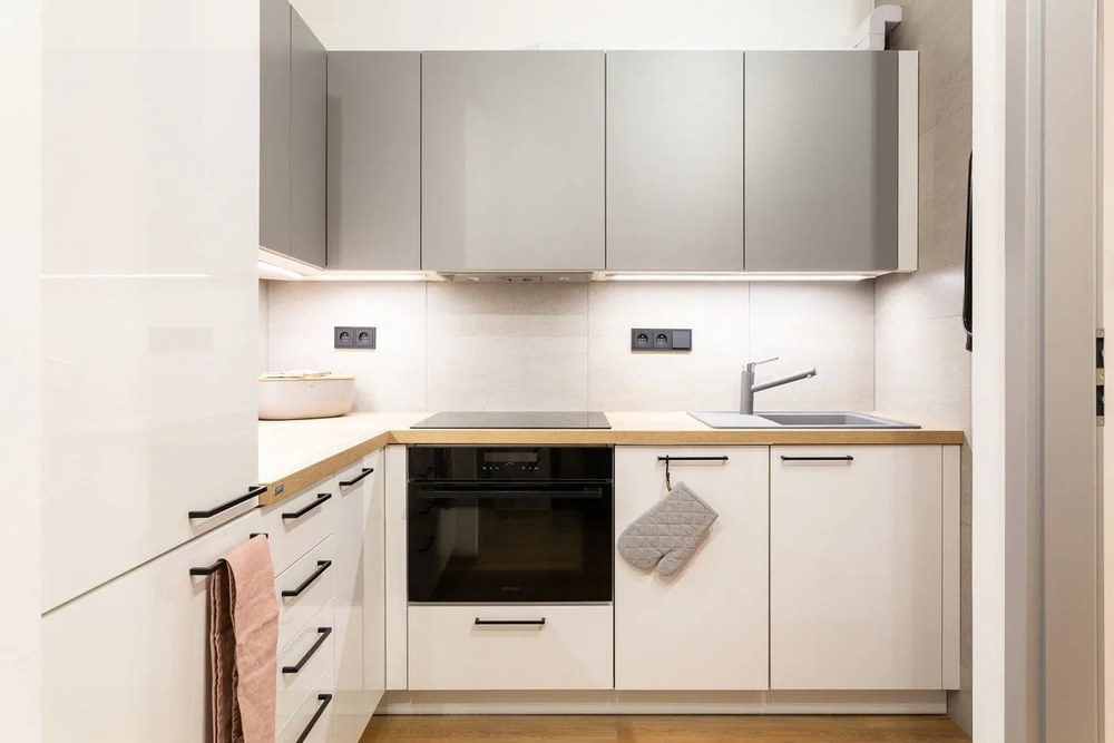 Сива памучна кухненска ръкавица - Tiseco Home Studio