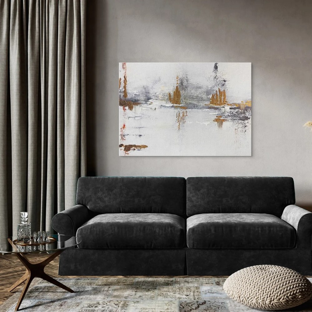 Картина с ръчно рисувани елементи 100x70 cm Horizon – Styler
