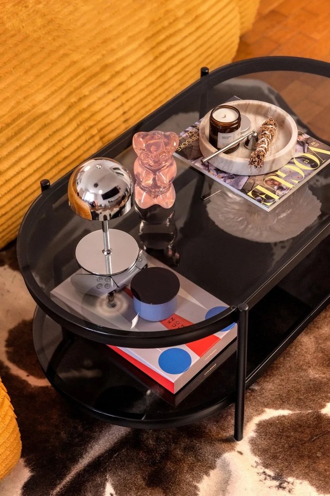 Разтегателен ъглов диван от рипсено кадифе в цвят горчица (ляв ъгъл) Lucien – Bobochic Paris