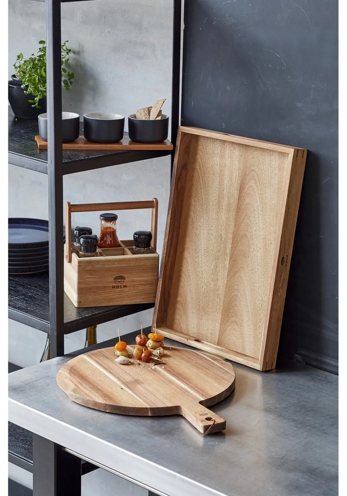 Дървен поднос 20x35 cm - Holm