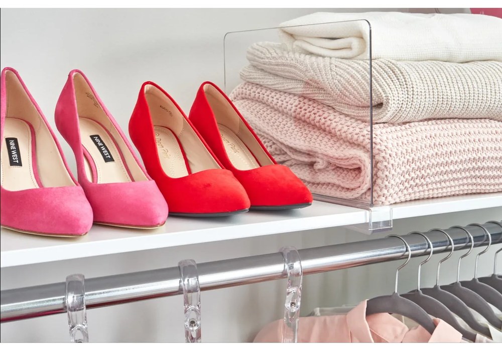 Прозрачен разделител за рафтове iDesign The Home Edit, дължина 30,9 cm - iDesign/The Home Edit